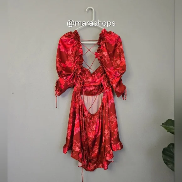 For Love & Lemons Alia Mini Floral Dress - Picture 5 of 8